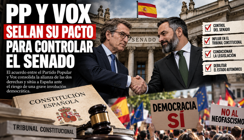 Ante el pacto PP-VOX para el senado: democracia o neofascismo