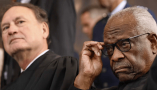 Supreme Court Justices Samuel Alito and Clarence Thomas look on during the 60th presidential inauguration on Jan. 20, 2025, in the U.S. Capitol in Washington. Chip Somodevilla/Pool Photo via AP
