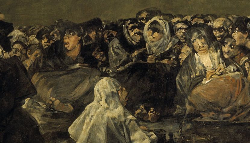 Parte de ‘El Aquelarre’, de Francisco de Goya. Wikimedia Commons