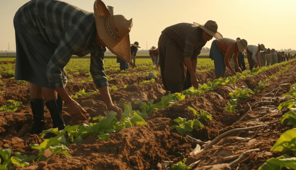 Población extranjera trabajando en el sector de la agricultura en España. 