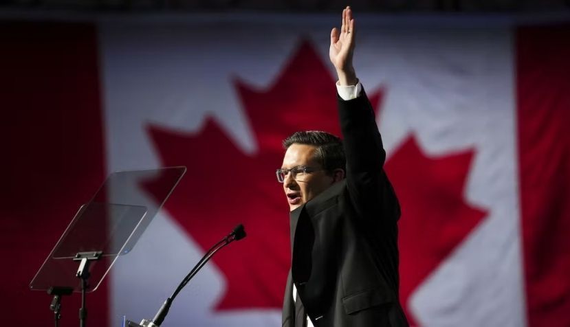 Newly elected Conservative leader Pierre Poilievre speaks at the Conservative Party of Canada leadership vote on Sept. 10, 2022. THE CANADIAN PRESS/Sean Kilpatrick