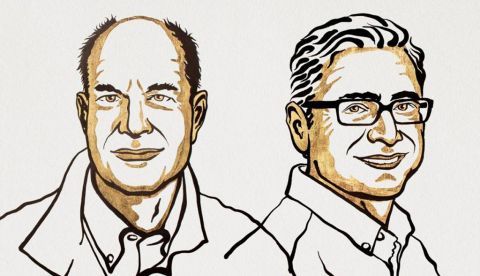 Los dos ganadores ex aequo del premio Nobel de Fisiología o Medicina 2021, David Julius (i) y Ardem Patapoutian (d).