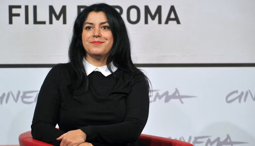 La escritora y directora franco-iraní Marjane Satrapi, una de las dibujantes de cómics del taller Nawak, posa durante una sesión fotográfica para su última película, La pandilla de Jotas , en Roma el 16 de noviembre de 2012, en el marco del séptimo Festival de Cine de Roma. Tiziana Fabi/AFP
