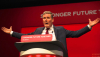 Keir Starmer prononce son discours devant la conférence du Parti travailliste le 29 septembre 2021. Rupert Rivett/Shutterstock