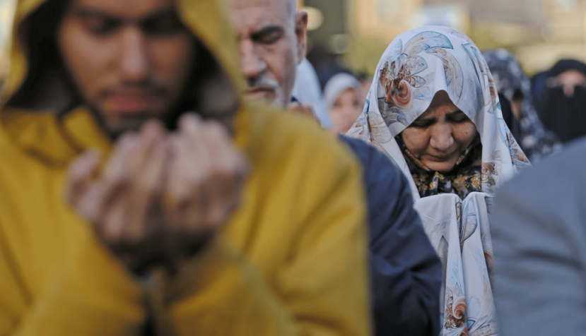Iranians pray for rain in Tehran on Nov. 14, 2025. The city is experiencing its worst drought in decades. Fatemeh Bahrami/Anadolu via Getty Images