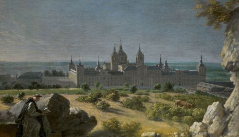 Vista del Monasterio de El Escorial, por Michel-Ange Houasse (1723). / Wikipedia
