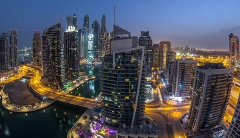 Imagen del acaudalado barrio residencial de Dubái Marina en Dubái, Emiratos Árabes Unidos. Kirill Neiezhmakov/Shutterstock