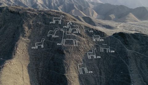 Investigadores japoneses descubren 168 nuevas figuras en Nazca