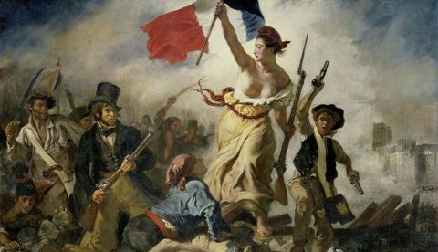 La Libertad guiando al pueblo (en francés, La Liberté guidant le peuple) es un cuadro pintado por Eugène Delacroix en 1830 y conservado en el Museo del Louvre de París y uno de los más famosos de la historia. / Wikipedia