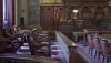 A judge bench and a jury box are seen in a U.S. courthouse in Cleveland, Ohio. Carol M. Highsmith/Buyenlarge/Getty Images