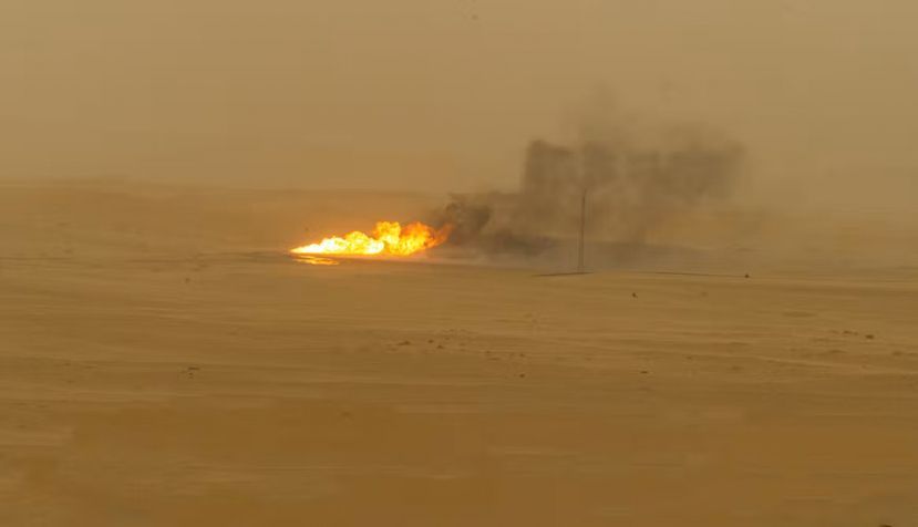 Yacimiento de gas natural en el desierto de Argelia. Shutterstock / Mohamed I Khalid