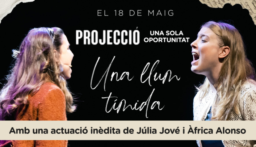 El Teatre Condal acollirà l’aniversari d’Una llum tímida amb una vetllada especial de teatre i música
