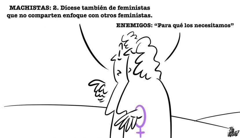“¡Machistas!”