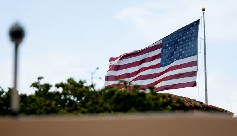 Mar-a-Lago is shown on Aug. 16, 2022, a week after the FBI’s raid. Nathan Posner/Anadolu Agency via Getty Images