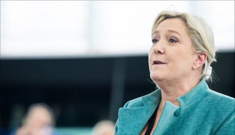 Marine Le Pen en una foto de European Parliament vía flickr.