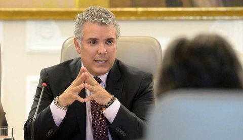El presidente colombiano, Iván Duque.