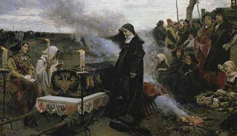 Doña Juana la Loca, de Francisco Pradilla, 1877.Museo del Prado