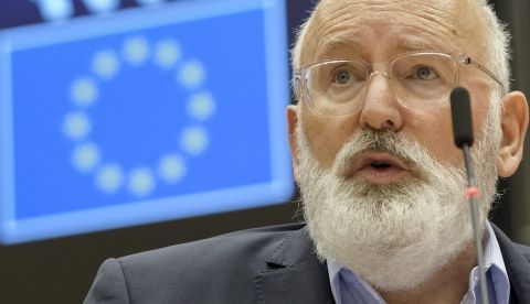 El vicepresidente de la Comisión Europea (CE) para el Pacto Verde, Frans Timmermans.