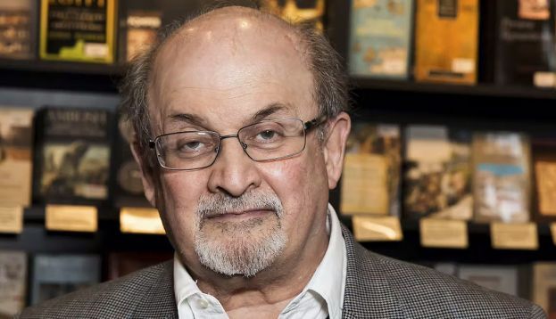 Author Salman Rushdie pictured in London in 2017. Grant Pollard/AP