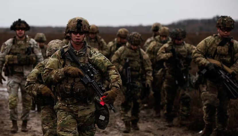US soldiers on manoeuvres in Poland with Nato allies. Operation 2024/Alamy