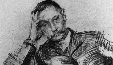Retrato del escritor español Benito Pérez Galdós.