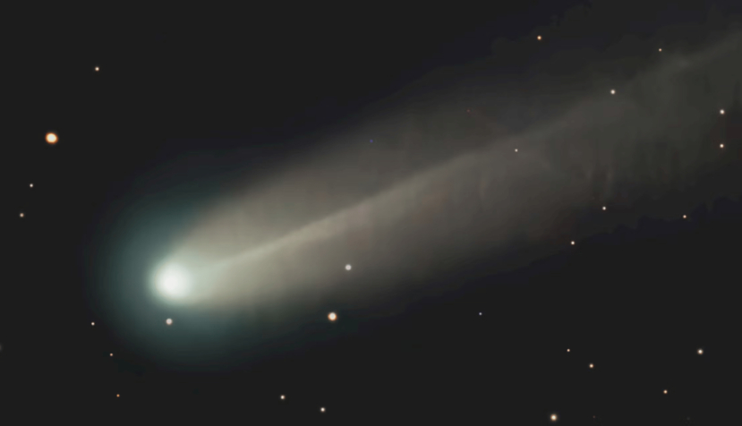  Cometa Lemmon el 15-10-2025 desde Navianos de Valverde, Zamora captado con un objetivo de 300 mm de focal y cámara Zwo ASI183MC Miguel Ángel Furones y José Carlos Jiménez, Author provided (no reuse)