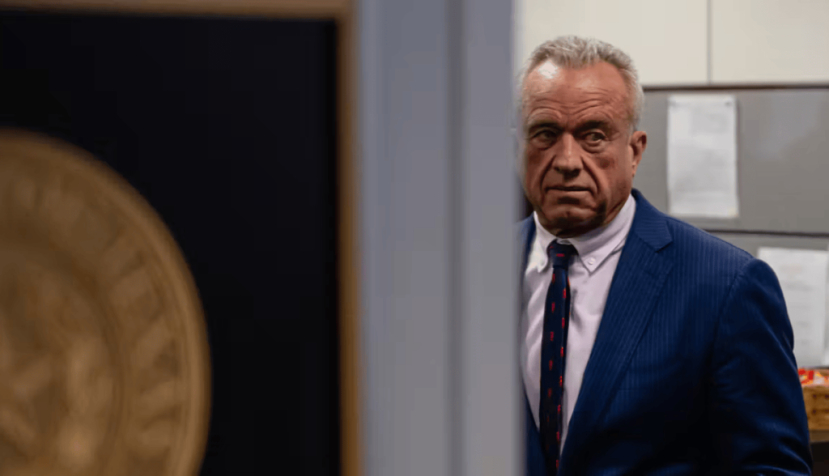 Donald Trump’s nominee for secretary of the Department of Health and Human Services, Robert Kennedy Jr., on Capitol Hill on Jan. 9, 2025. Jon Cherry/Getty Images