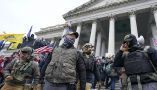 Members of the Oath Keepers stand in front of the U.S. Capitol on Jan. 6, 2021. AP Photo/Manuel Balce Ceneta