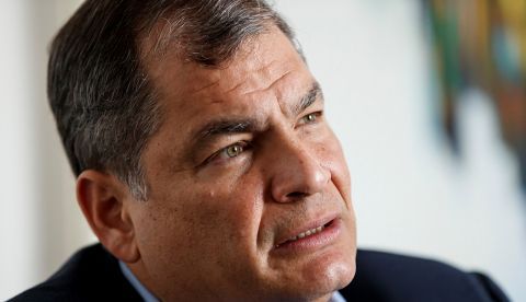 El expresidente de Ecuador Rafael Correa.