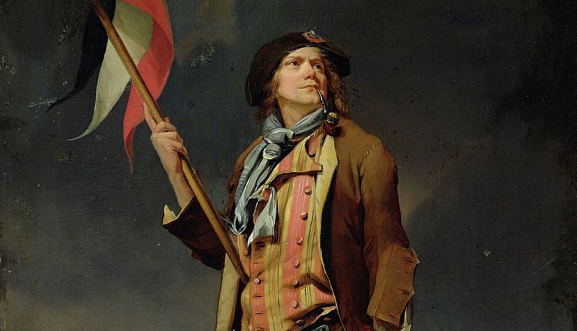 Típico sans-culotte. Cuadro de Louis Léopold Boilly (c. 1792) / Wikipedia
