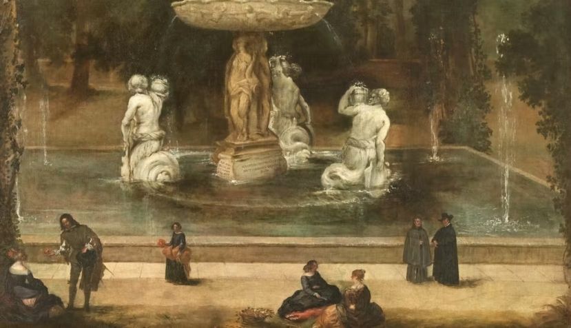 ‘La Fuente de los Tritones en el Jardín de la Isla de Aranjuez’, de Velázquez. Museo del Prado
