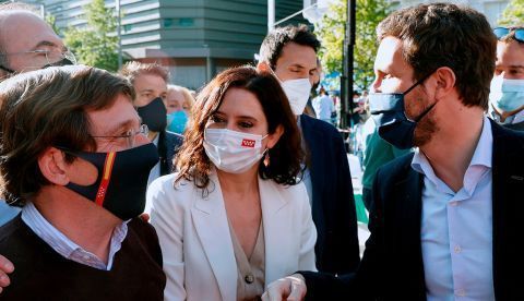 La presidenta de la Comunidad de Madrid y candidata a la reelección, Isabel Díaz Ayuso.
