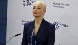 Yulia Navalnaya, the wife of Russian opposition leader Alexei Navalny, attends the Munich Security Conference on Feb. 16, 2024, the day it was announced Navalny was dead. Kai Pfaffenbach/Pool/AFP via Getty Images