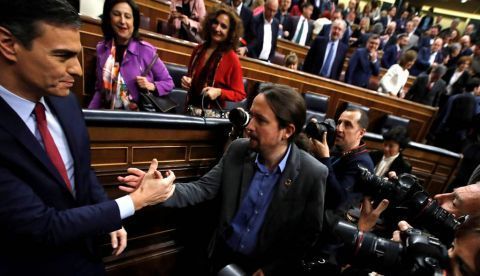 Pedro Sánchez y Pablo Iglesias en una imagen de archivo.