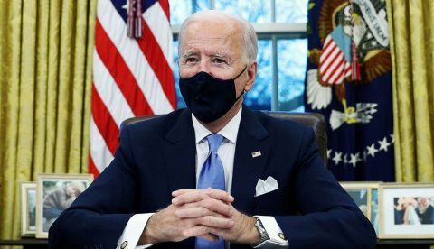 El presidente de EEUU, Joe Biden, en el Despacho Oval de la Casa Blanca. 