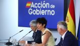 Los ministros Fernando Grande-Marlaska, Elma Saiz y Ángel Víctor Torres, en la rueda de prensa posterior al Consejo de Ministros. | Pool Moncloa/ Fernando Calvo. La Moncloa, Madrid - 25.8.2026