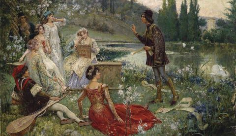 El Decamerón (1906) de Salvatore Postiglione / Wikimedia Commons.