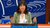 La ministra de Igualdad, Ana Redondo, durante su intervención la sesión plenaria de primavera de la Asamblea Parlamentaria del Consejo de Europa. / © lamoncloa.gob.es. Ministerio de la Presidencia.