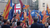 An Aliança Catalana rally in Fossar de les Moreres square, Barcelona, on September 10, 2025. Aniol/Wikimedia Commons
