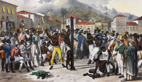 Castigo a un esclavo en Brasil, por Mauricio Rugendas (circa 1830) / Wikipedia.
