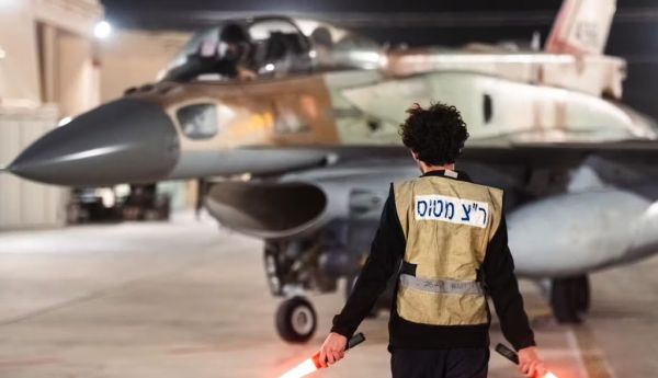 An Israeli fighter jet being prepared ahead of the attack on Iran on Oct. 26, 2024. Israel Defense Forces/Handout/Anadolu via Getty Images