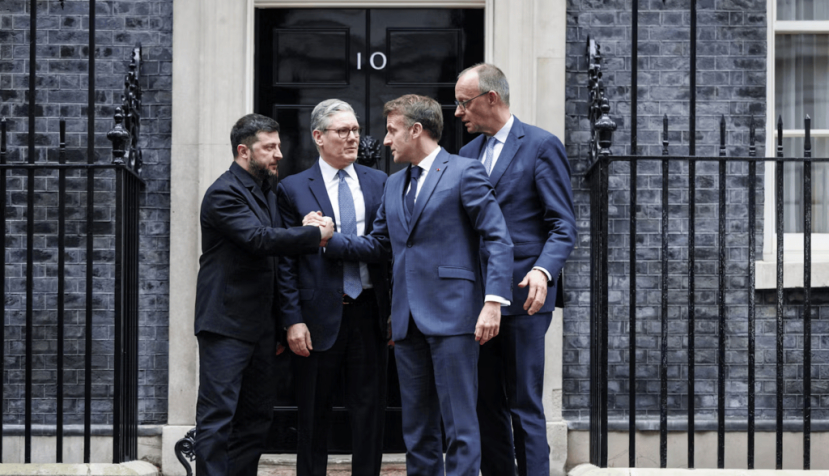 ‘All for one and one for all’: unfortunately for Ukraine and the coalition of the willing, Trump’s America is not part of this calculation. EPA/Tolga Akmen