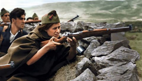 Cuando se incautaron colchones y mantas para los combatientes en el otoño de 1936