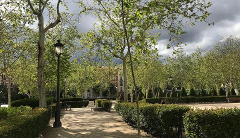 La Plaza de la Villa de París en Madrid. / Paloma Rupérez.