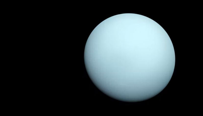Urano visto por la sonda espacial Voyager 2 de la NASA en 1986. NASA/JPL