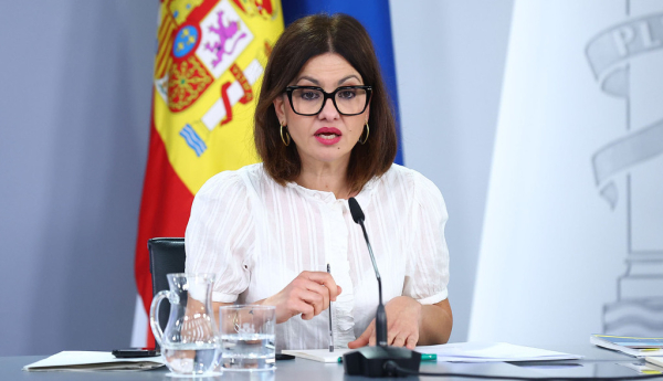 La ministra de Juventud de Infancia, Sira Rego, durante la rueda de prensa posterior al Consejo de Ministros. | Pool Moncloa/Fernando Calvo. La Moncloa, Madrid - 5.5.2026