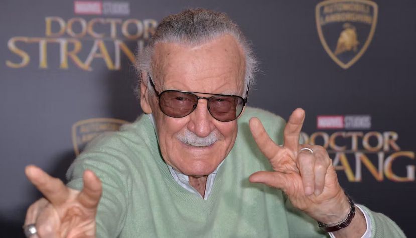 Stan Lee poses on the red carpet for Doctor Strange (2016). Shutterstock