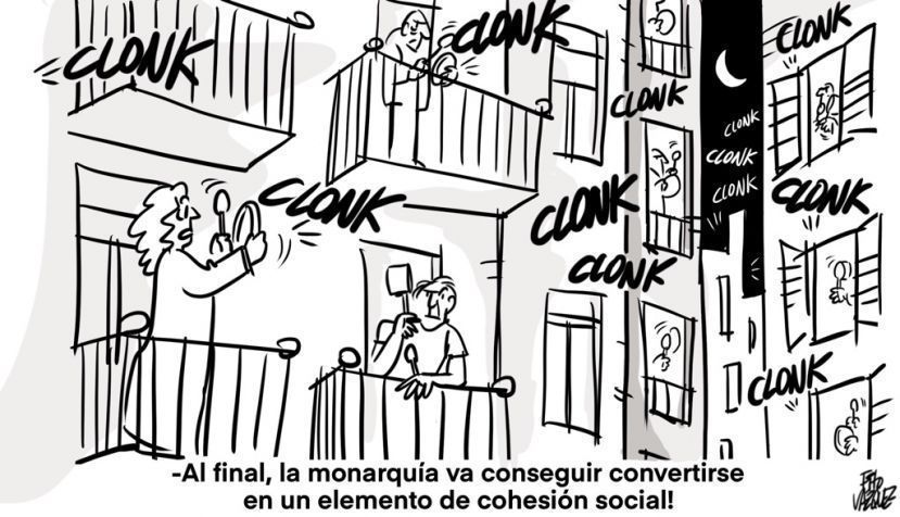 “Cacerolada a la monarquía”