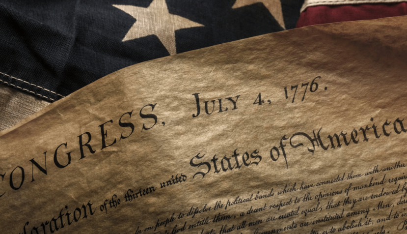 The Declaration of Independence declares the nation’s credo, that ‘all men are created equal.’ Tetra Images/Getty Images
