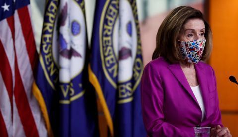 En la imagen la presidenta de la Cámara de Representantes, la demócrata Nancy Pelosi. 